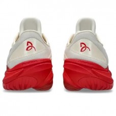 TÊNIS ASICS COURT FF 3 NOVAK - CREAM/CLASSIC RED
